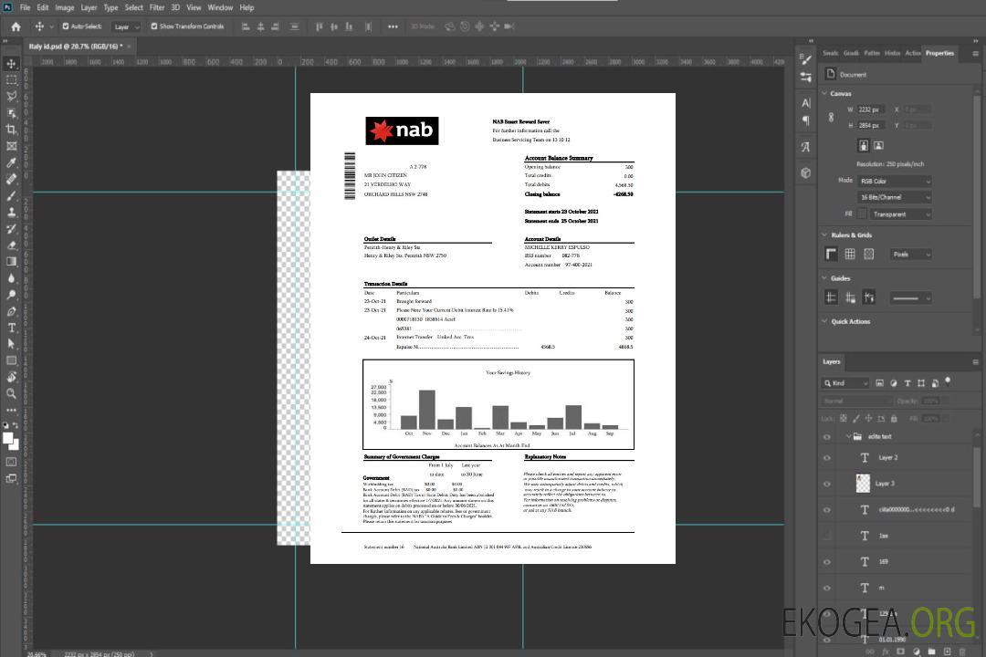 États-Unis NAB excel pdf template